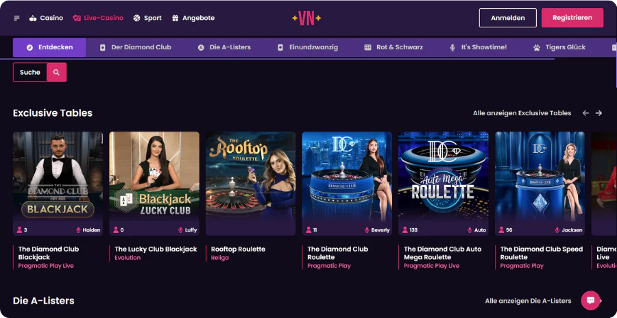 Vegas Now Live Casino
